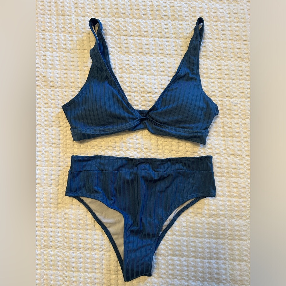 SHEIN Blue Women's Bikini Set